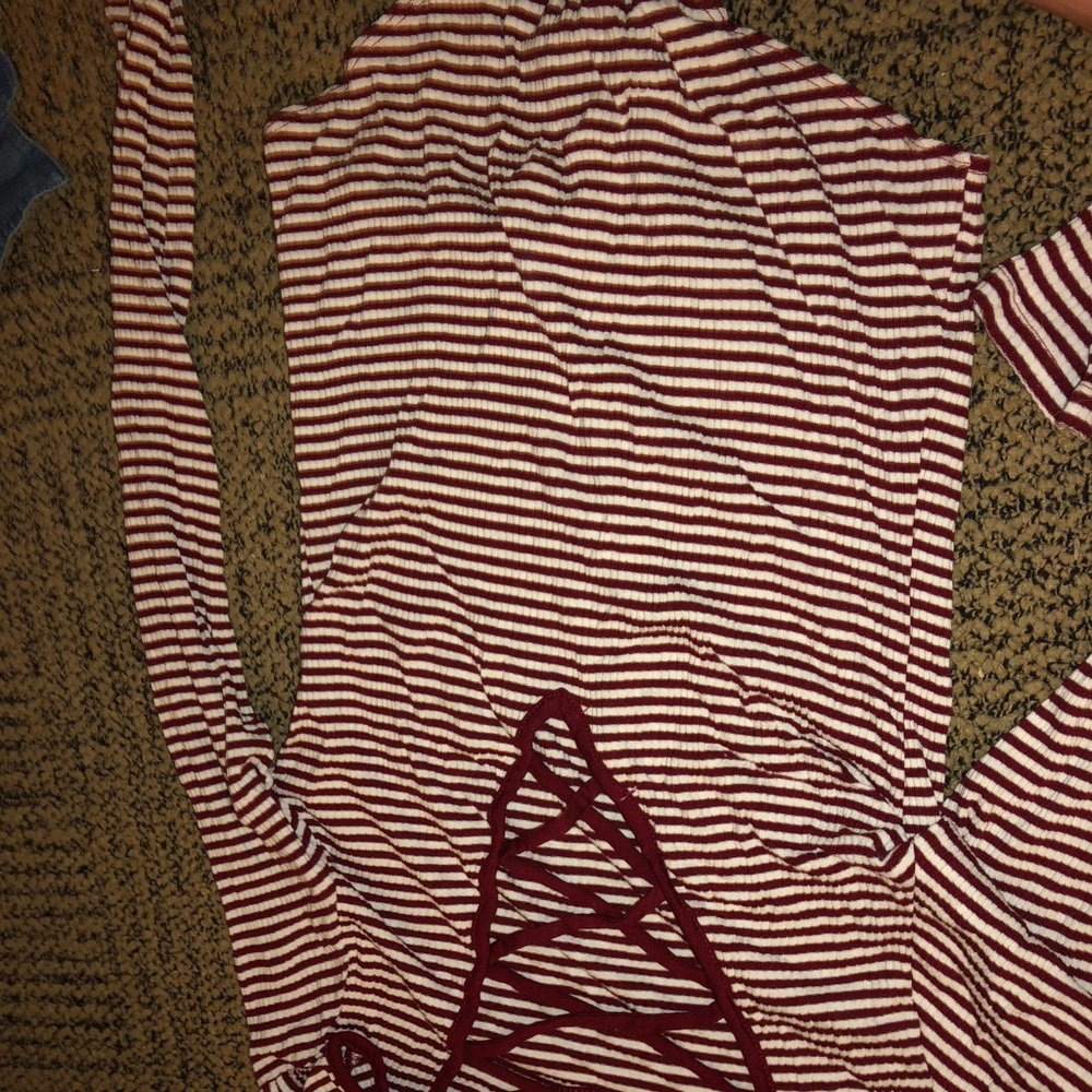 Stripped body suit